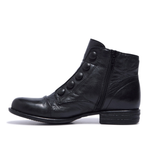 Carl Scarpa Ester Black Leather Ankle Boots